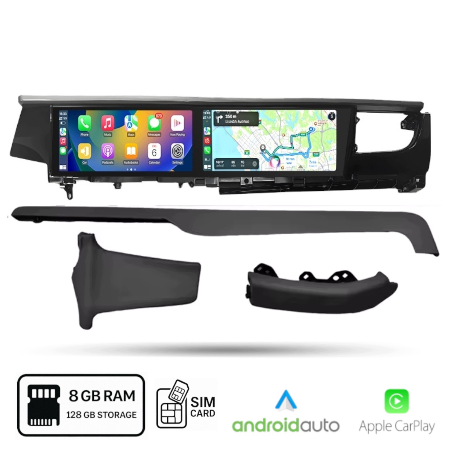 Radio Android do Porsche Macan (2018-2024) CZARNY / PCM 5.0 / 8+128 GB