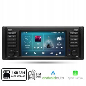 Radio Android do BMW E39 / E38 / Android Auto Carplay SIM bluetooth 4+64 GB