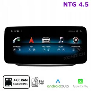Radio Android do Mercedes W218 X218 C218 NTG 4.5 Qualcomm 665 4+64 GB