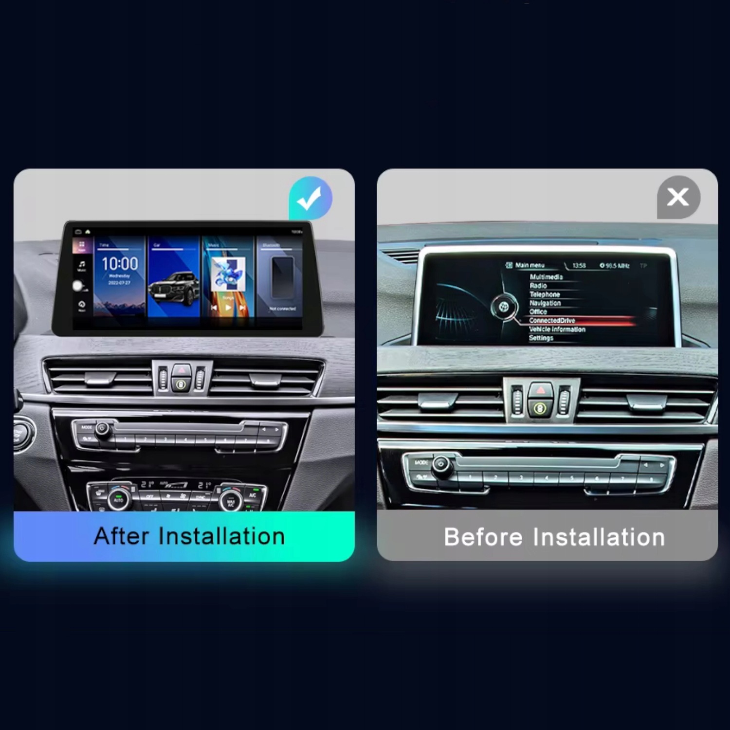 Radio Android do BMW X1 F48 X2 F49 (2013-2020) NBT 12.3 cal 8+128 GB - obrazek 4