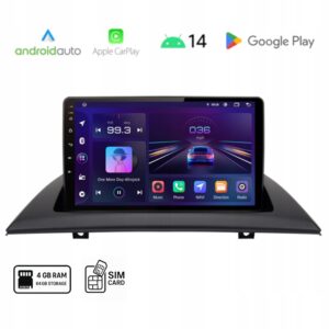 Android BMW X3 E83 bezprzewodowy Carplay Android Auto Wi-Fi SIM 4+64 GB