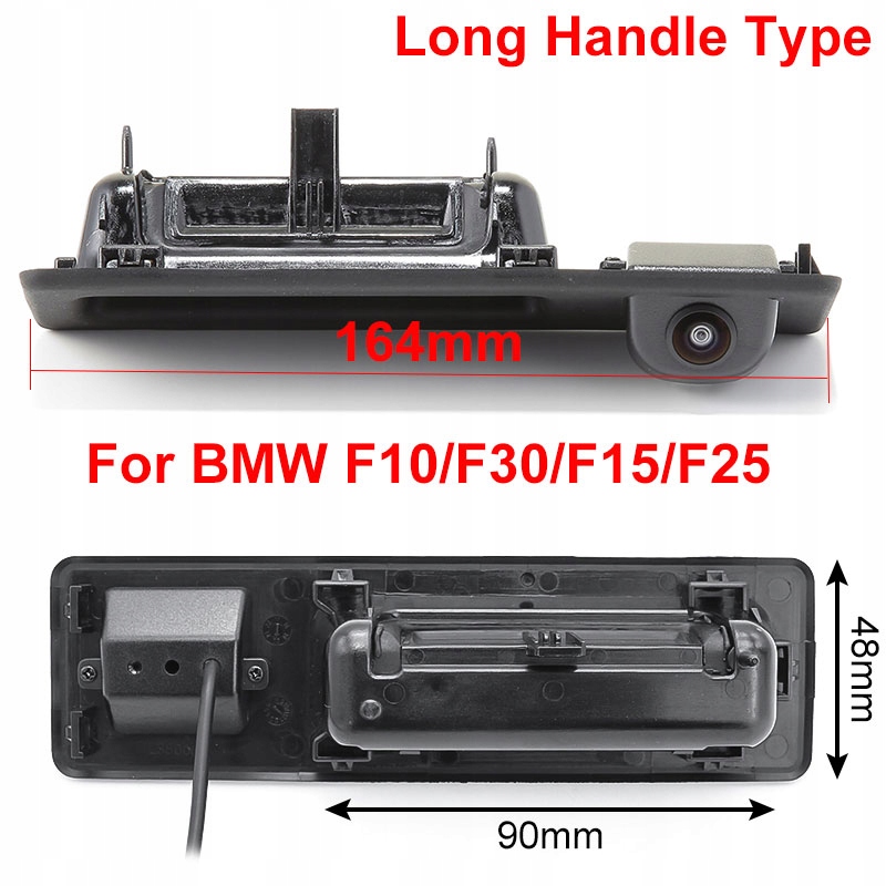 Kamera cofania w klamkę bagażnika BMW F10 F11 F30 F32 F34 F31 / 720p IP67 - obrazek 3