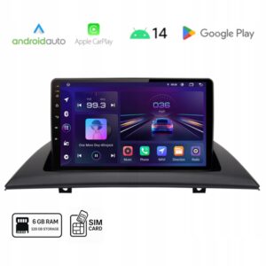 Android BMW X3 E83 bezprzewodowy Carplay Android Auto Wi-Fi SIM 6+128 GB