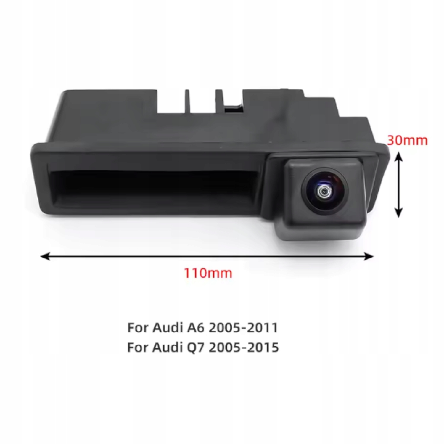 Kamera cofania w klamkę bagażnika do Audi Q7 4L / Audi A6 C6 / 720p IP67 - obrazek 3