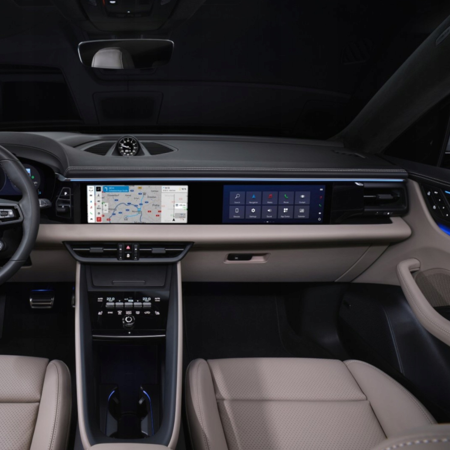 Radio Android do Porsche Macan (2018-2024) CZARNY / PCM 5.0 / 8+128 GB - obrazek 3