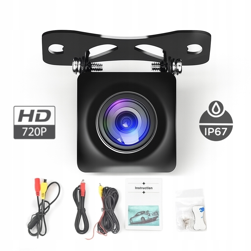 Wideorejestrator HD DVR + kamera cofania do radia Android HD 720p IP67 - obrazek 6