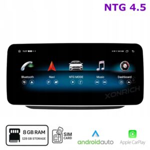 Radio Android do Mercedes W218 X218 C218 NTG 4.5 Qualcomm 665 8+128 GB