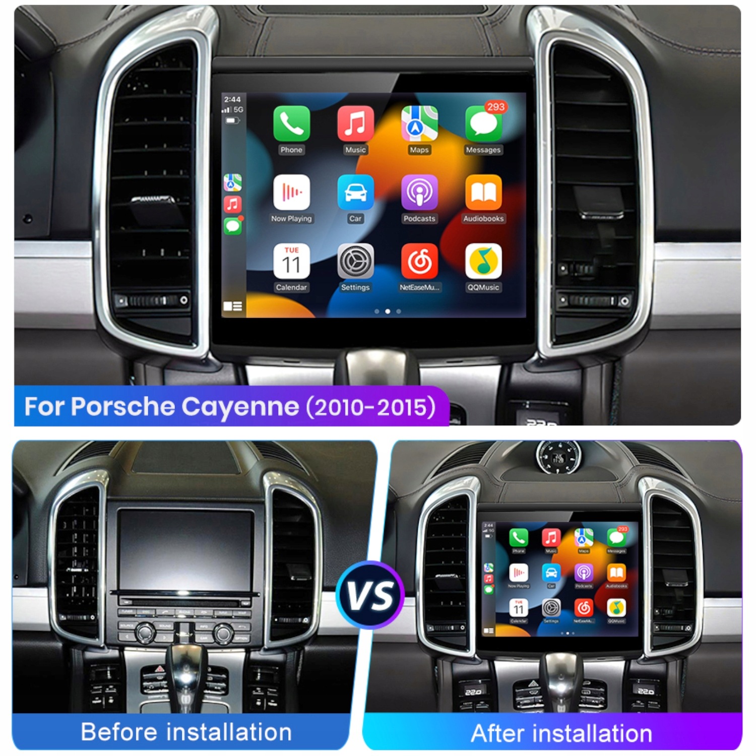 Radio Android do Porsche Cayenne (2011-2016) Android Auto Carplay 4+64 GB - obrazek 4