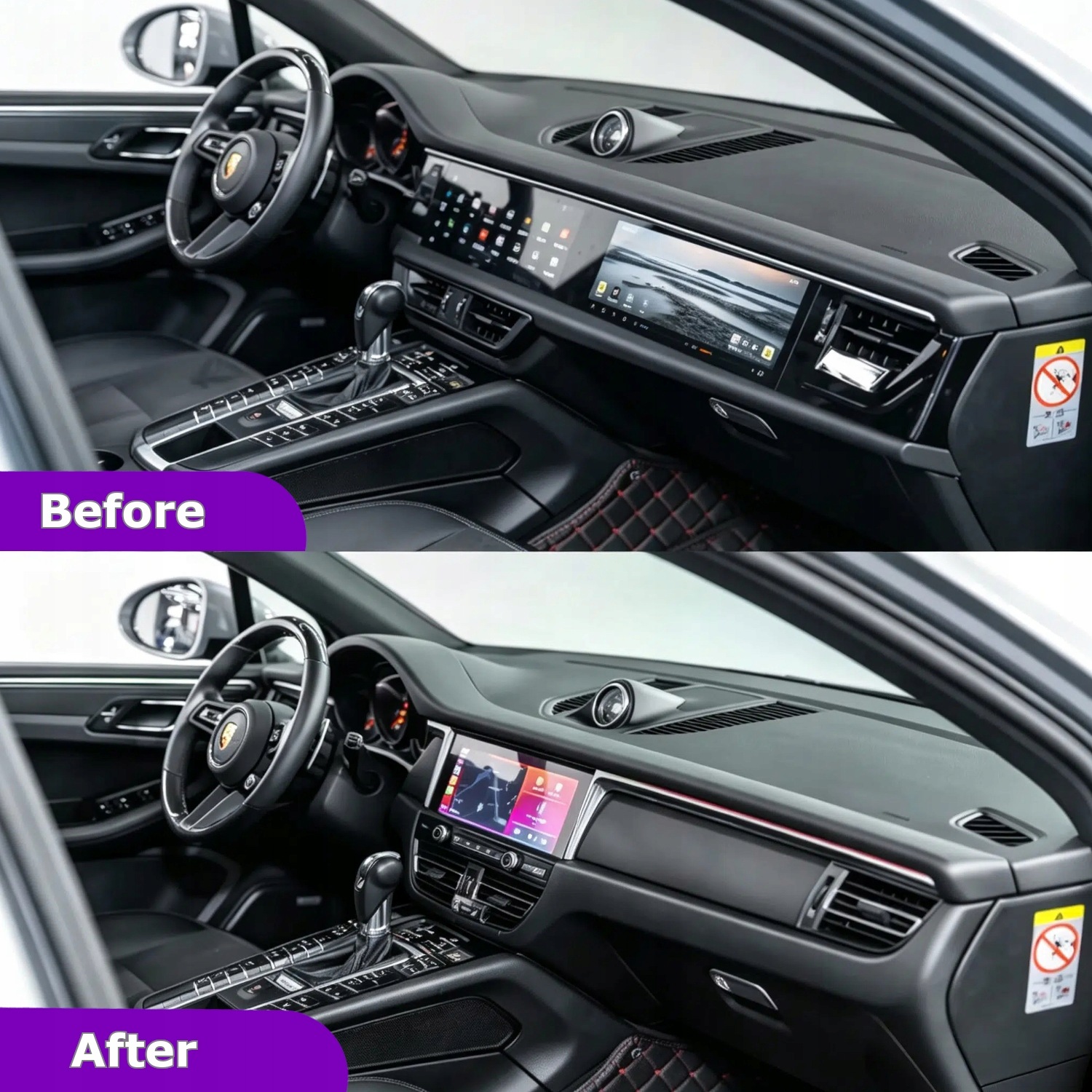 Radio Android do Porsche Macan (2018-2024) CZARNY / PCM 5.0 / 8+128 GB - obrazek 4