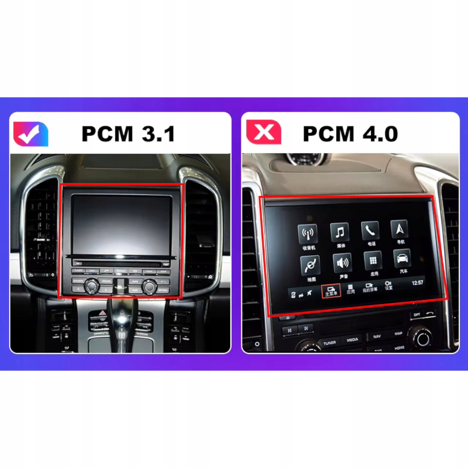 Radio Android do Porsche Cayenne (2011-2016) Android Auto Carplay 4+64 GB - obrazek 6