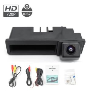 Kamera cofania w klamkę bagażnika do Audi Q7 4L / Audi A6 C6 / 720p IP67