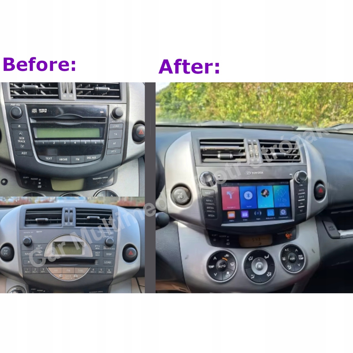 Radio Android Toyota RAV4 III / Carplay Android Auto Wi-Fi BT - obrazek 6