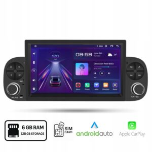 Radio Android Fiat Panda Carplay Android Auto (2013-2020) 6+128GB